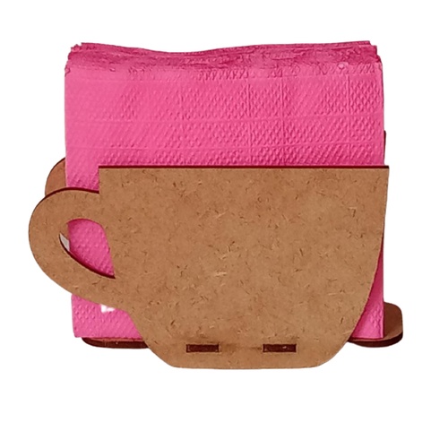 15 Porta Guardanapos Em Mdf Cru Formato de Xícara de café