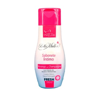 Sabonete íntimo Bella Mulher de Morango com Champagne 200ml - San Jully em Oferta na Shopee