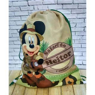 Mochila MIckey Safari, Lembrancinhas Aniversario em Oferta na Shopee
