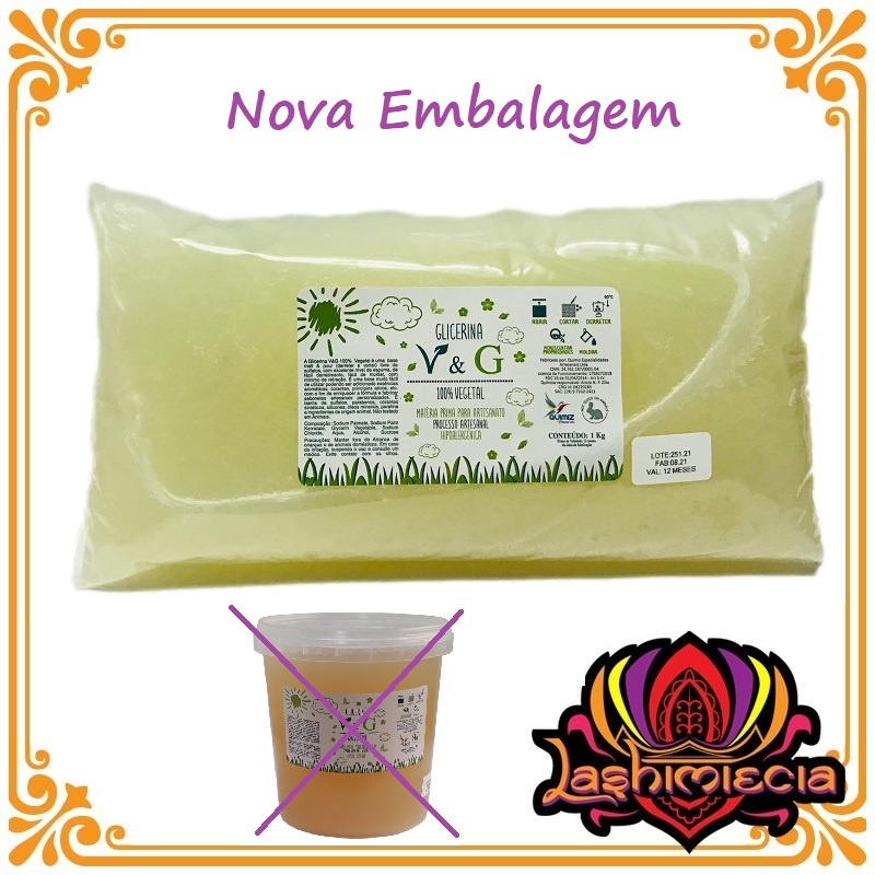 Base De Glicerina V&G Vegetal Transparente Para Sabonete 1 Kilo ( vegana )