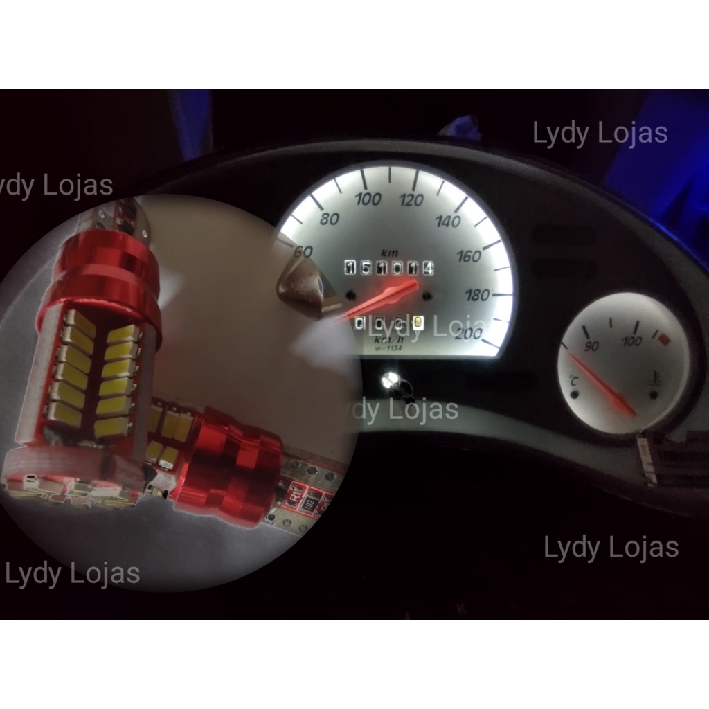Led Painel Gm Chevrolet Corsa Wind Super Branco Canbus