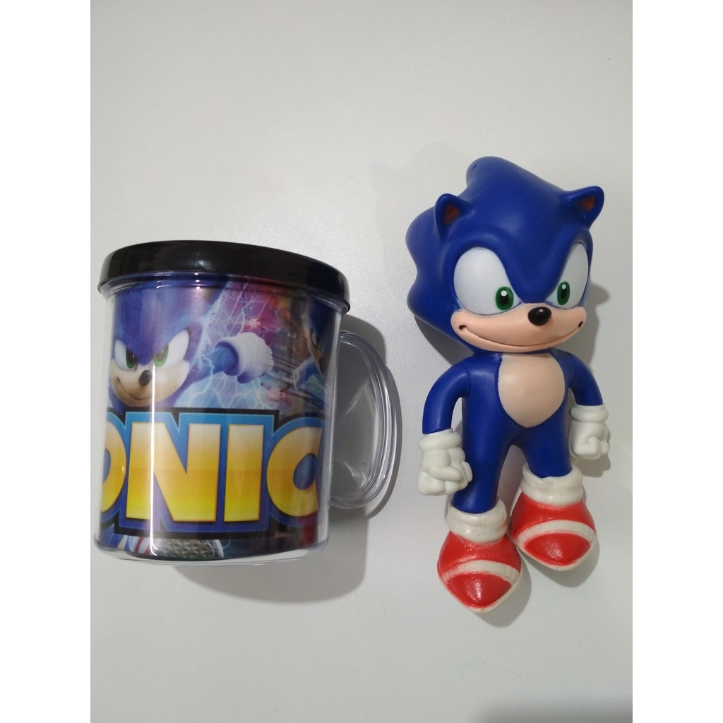Boneco Grande Sonic Sega Coleção no Shoptime