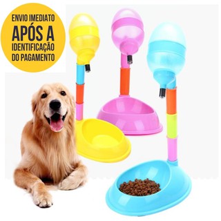 Bebedouro Automático para Cães Gato Pets Lambe Bico Bilha 600ml