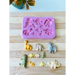 Molde de silicone Dinossauros
