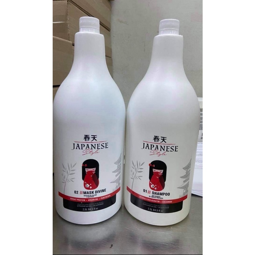Kit Semi Definitiva Selagem JAPONESA  Liss 2X2,5  JAPONA PROFISSIONAL CABELO BEM CUIDADO