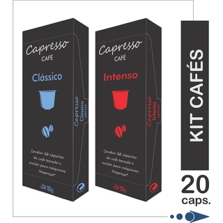 Capsulas Nespresso Intenso e Classico Capresso 20 unidades