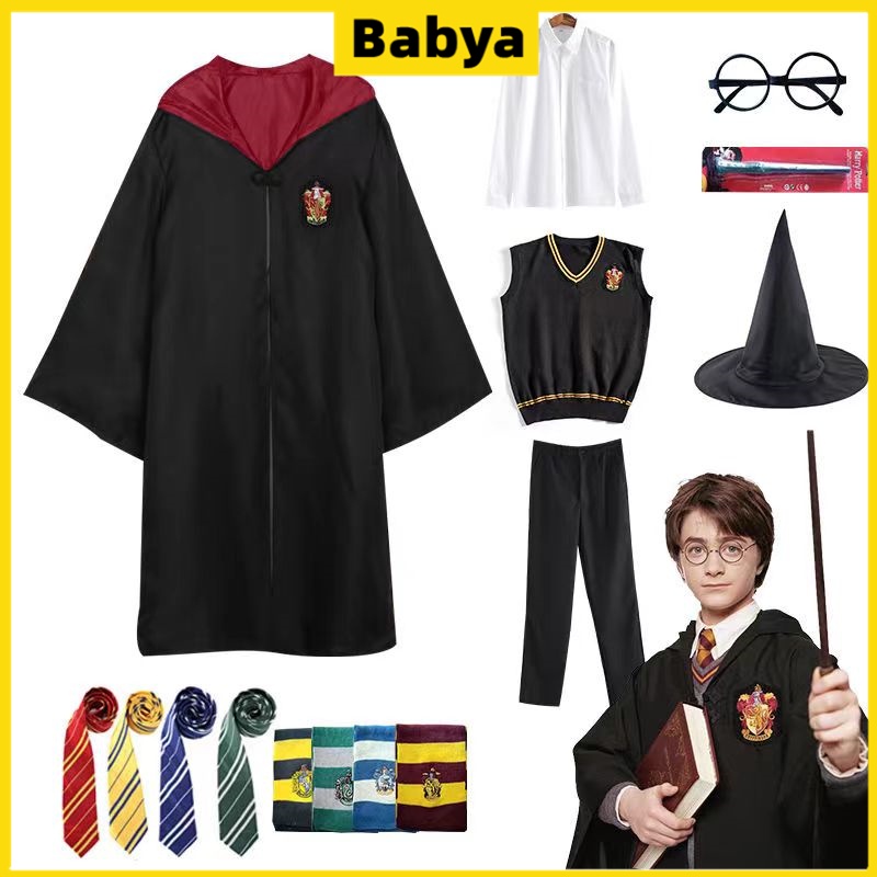 Harry Potter Halloween Capa Mágica Disfarçado Gryffindor Uniforme Escolar De cosplay Personalizado