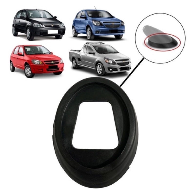 Borracha Guarnicao Base Da Antena (vedacao) Gm Agile 10/14 Astra/ Celta/ Corsa/ Meriva/ Montana/ Onix/ Prisma/ Vectra/