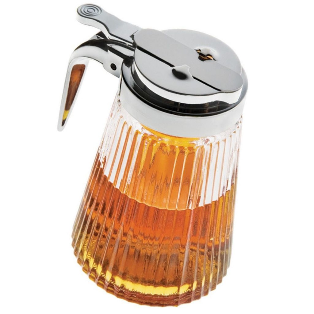 Porta Mel Meleira De Vidro 270 ml Com Dosador Euro Home Dispenser Pote Para Mel em Oferta na Shopee