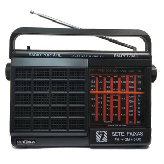 Rádio Portátil 7 Faixas - Motobras em Oferta na Shopee
