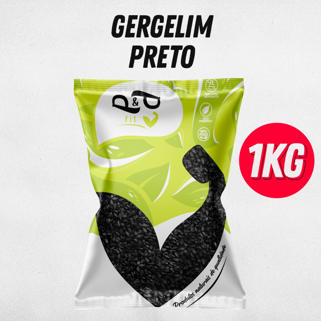 Gergelim Preto - Embalado A Vácuo - P&p Fit em Oferta na Shopee