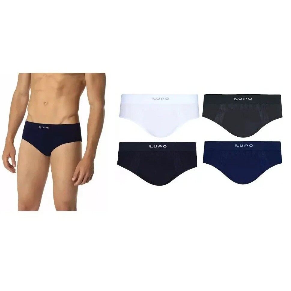 Kit C/ 10 Cuecas Slip Micromodal Lupo 681 Original