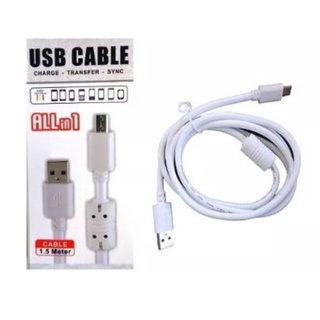 Cabo carregador V8 Micro USB 1.5 Metro para Andorid celular e controle Playstation 4
