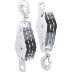 Moitão Cadernal 60mm 3 Roldanas 970kgf com Trava Vonder
