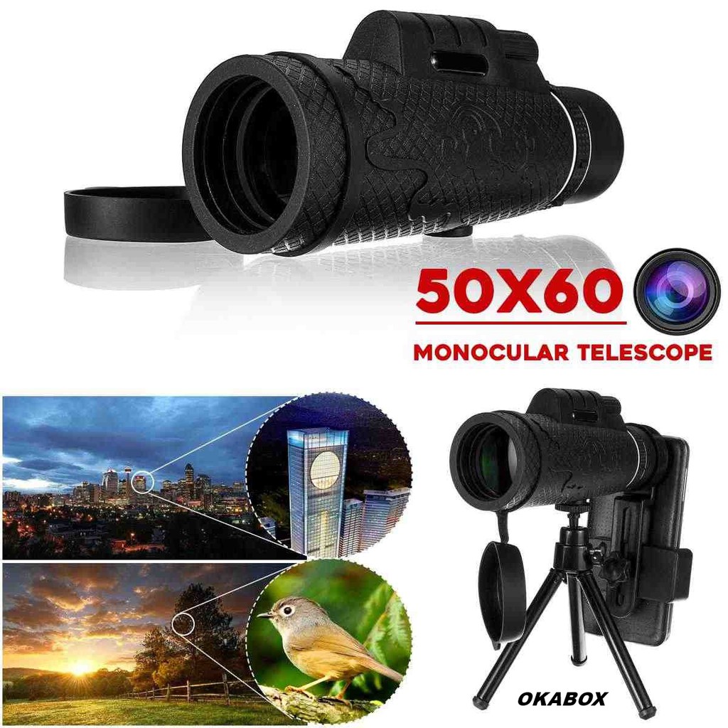 Monóculo Profissional Luneta 1000 Metros Super Zoom com suporte para celular
