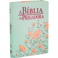 Bíblia de Estudo da Pregadora RC Grande - Floral Verde
