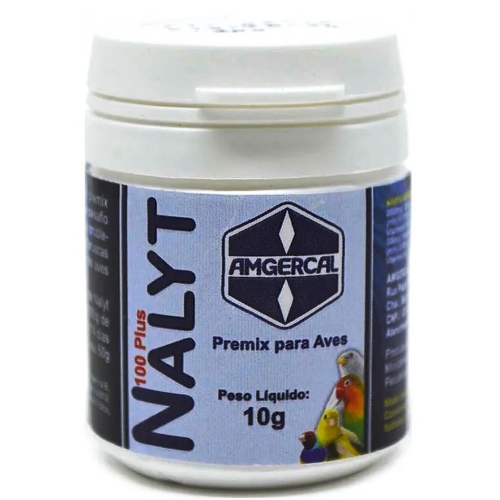 Nalyt 100 Plus 10g Amgercal - Rouquidão De Pássaros