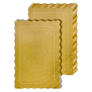 10 Cake Board 29x15cm DOURADO RETANGULAR Base Para Bolo Suplat Para Confeitaria de Alta Resistência e Impermeável em Oferta na Shopee