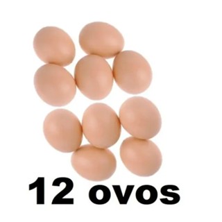 1 Dúzia Ovos Artificiais - Falsos Brincadeira ovos plástico  ovos fake em Oferta na Shopee