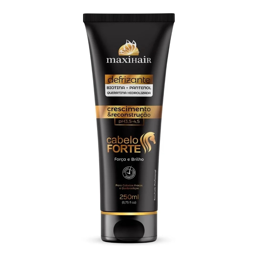 Defrizante Leave-in Cabelo Forte TermoAtivado Creme de Pentear - Maxi Hair em Oferta na Shopee