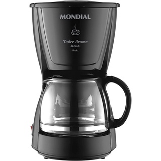 Cafeteira Elétrica Dolce Arome 550w Mondial 18 Xícaras Preta em Oferta na Shopee
