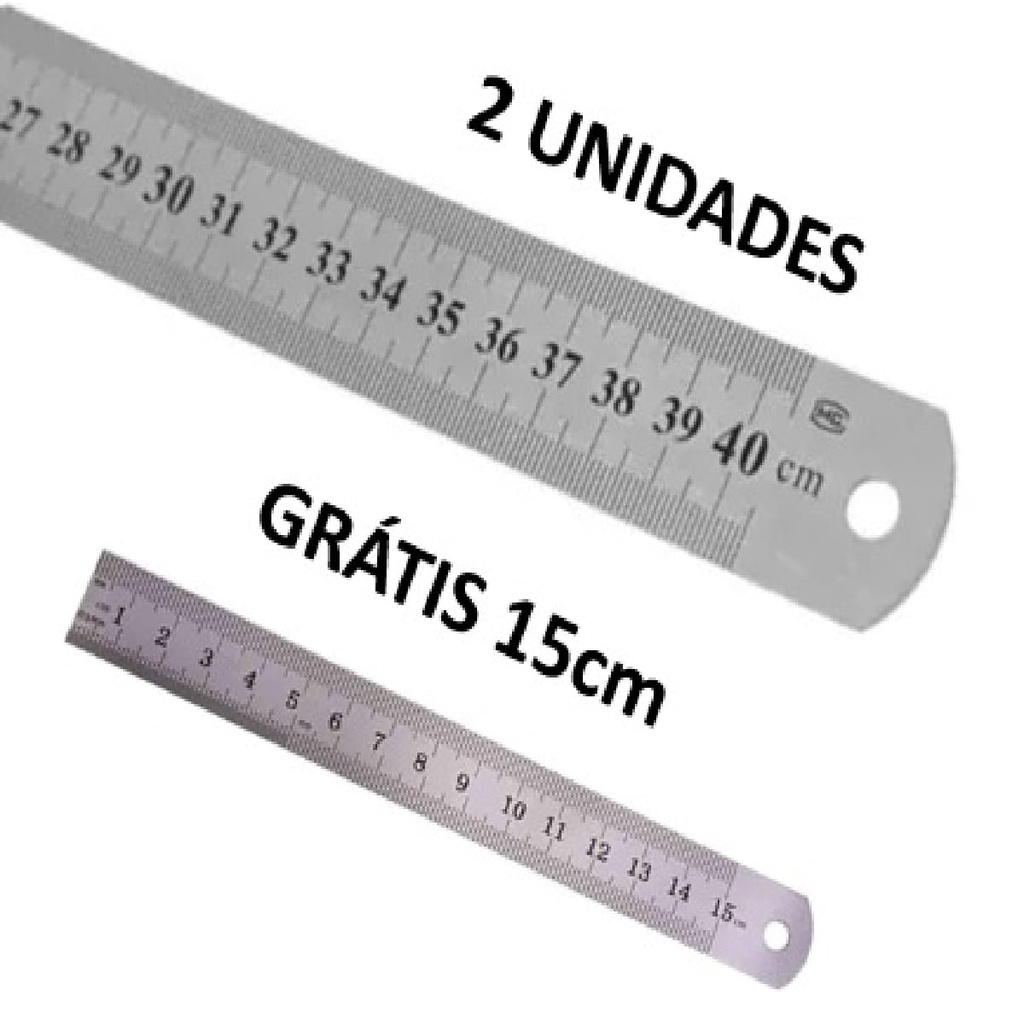 Régua Aço Inox 40cm: Onde Comprar | BuscaProdutos