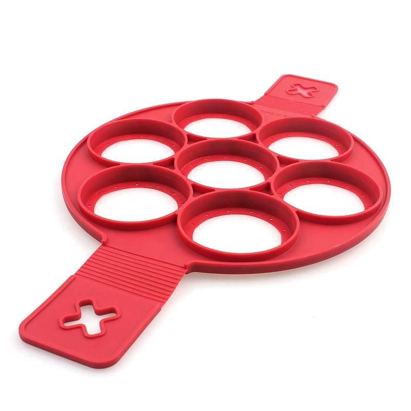 Forma Molde p/ Massas e Ovos Silicone 7 Cavidades
