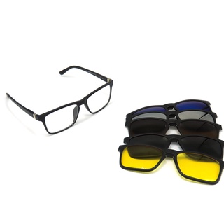 Óculos Clipon 6 em 1 Masculino Envio Rapido DIA E NOITE Presentegod em Oferta na Shopee