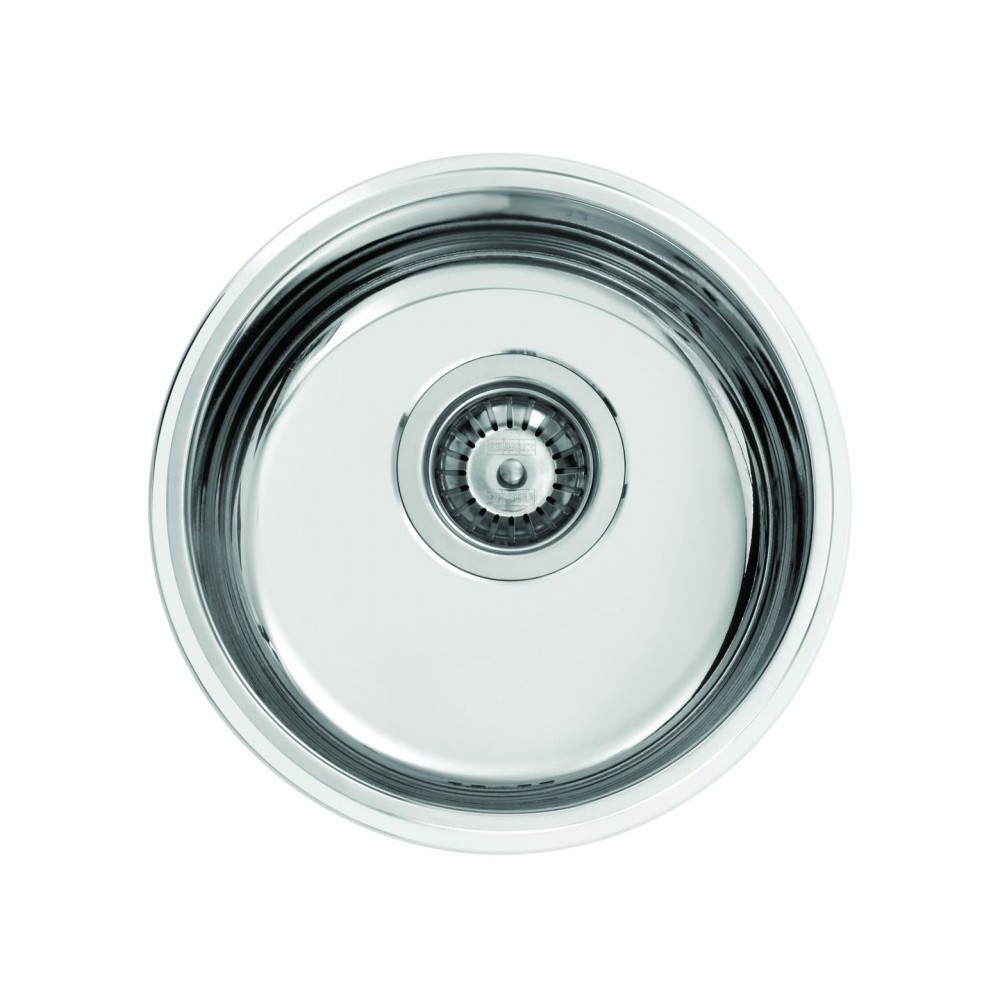 Cuba Redonda Aco inox de Embutir ou Sobrepor  Rambla Ø30x14cm Polida - Franke