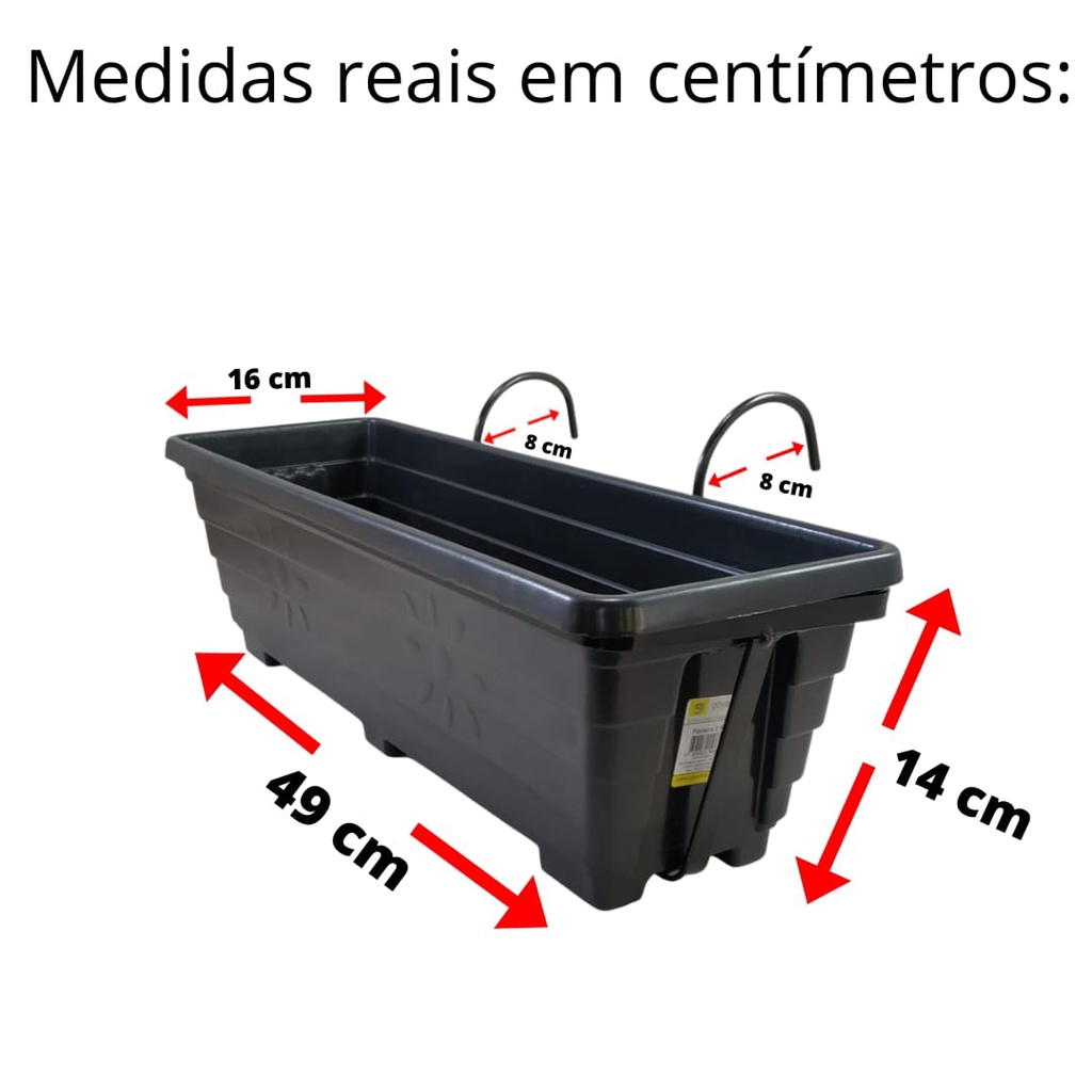 floreira jardineira vaso com suporte de ferro na cor preto jardim vertical