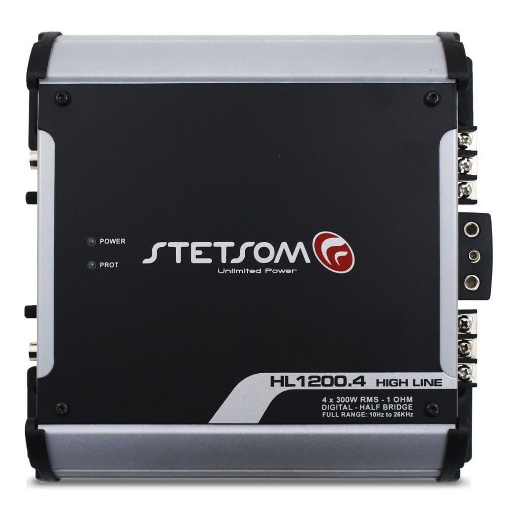 Módulo Amplificador Stetsom High Line Hl-1200.4 - 300x4 1200 em Oferta na Shopee