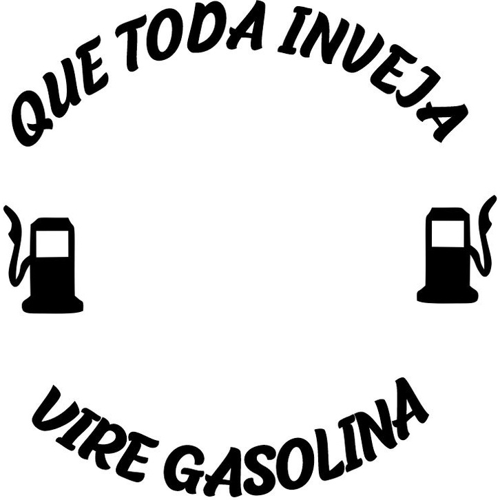 Adesivo decorativo - Que toda inveja vire gasolina - 14x14cm | Shopee ...