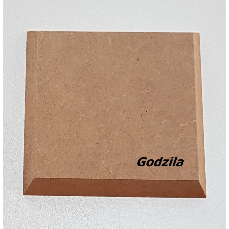 Base quadrada MDF cru chanfrado 15x15cm 9mm espessura em Oferta na Shopee