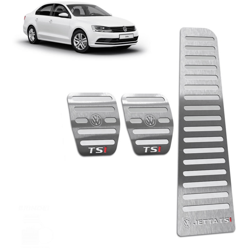 Pedaleira Jetta TSI (I) 11/18 Manual Aço Inox - Não fura o pedal em Oferta na Shopee