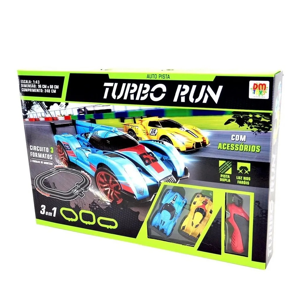 Autorama Auto Pista Turbo Run Circuito DMT5891 - Dmtoys