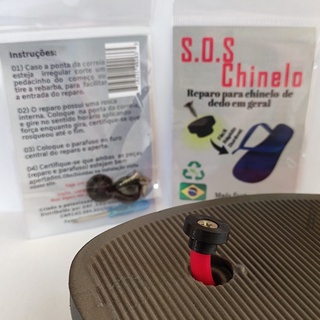 Sos chinelo - Correia/Reparo de chinelo(kit contém 2 reparos) em Oferta na Shopee