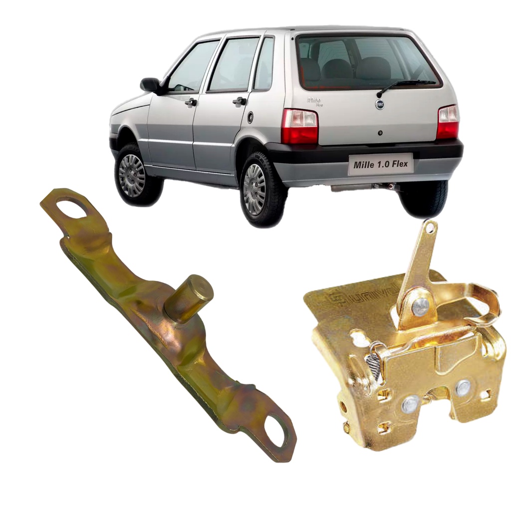 Fechadura Porta Malas Uno Mille Batente 1996 1997 Até 2003 em Oferta na Shopee