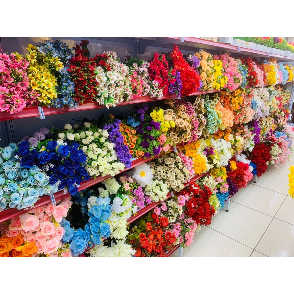 Flores Artificiais Vários Modelos e Cores Vasos Decoração Flor Artificial -  Escorrega o Preço