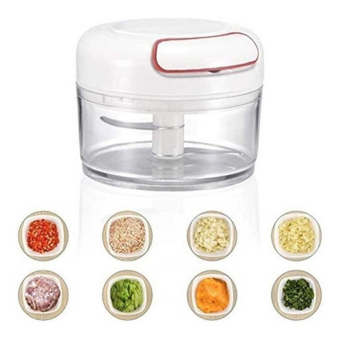 Cortador Alho Legumes Processador Mini Triturador Manual