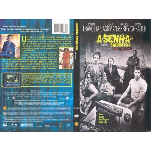 DVD Original A Senha - Swordfish (John Travolta, Hugh Jackman, Halle Berry e Don Cheadle)