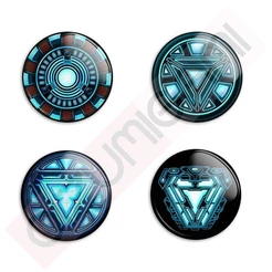 Bottons Reator Homem de Ferro - Tam: 4,5cm - Broche - Botons - Buttons - Pin - Alfinete