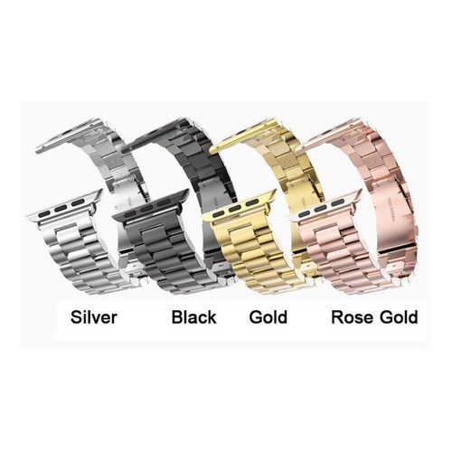 Pulseira Aço elo gomo premium Inox Para Relógio Apple Watch, 1/2/3/4/5/6 IWO 8, 9, 10, 11, 12, 13, AK76