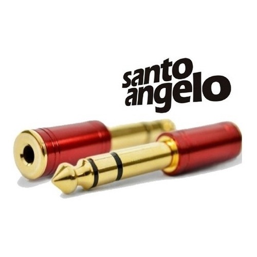 Adaptador P2 P10 Santo Angelo Original Conector Banhado A Ouro em Oferta na Shopee
