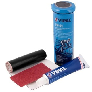 Kit Remendo Reparo de Pneu Bicicleta Vipal Bike Moto Mtb Speed bike Novo Lacrado