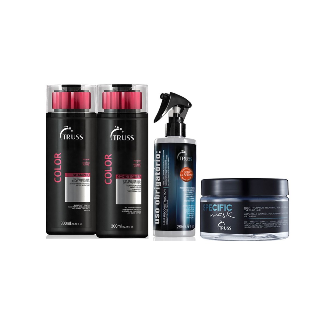 Truss Color Shampoo e Condicionador e Máscara Specific e Uso Obrigatório