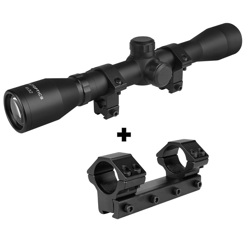 Luneta 4x32 Vector Optics Jav  Mount Único 24.5mm Trilho 11mm em Oferta na Shopee