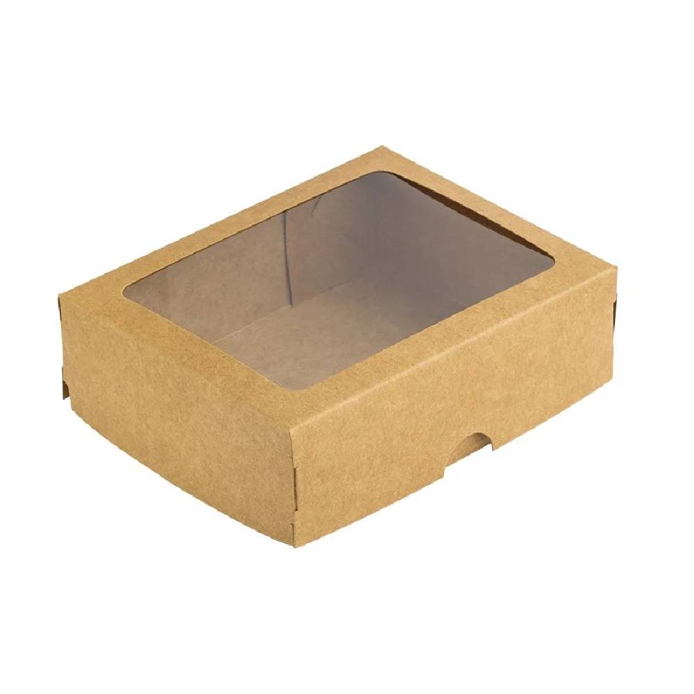 Caixa com Visor S18 11,5x15,5x3,5cm Kraft 10un - Assk Rizzo