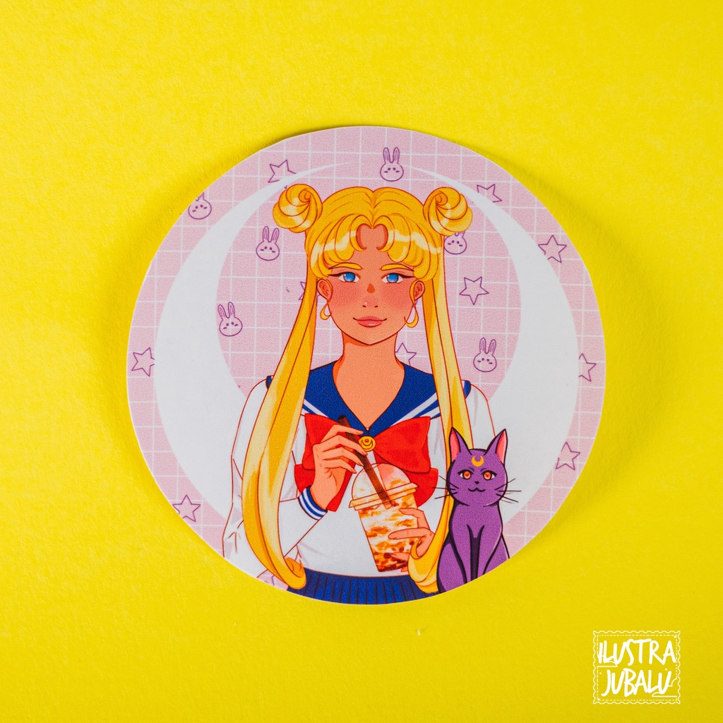 Adesivo Sailor Moon Fanart Shopee Brasil