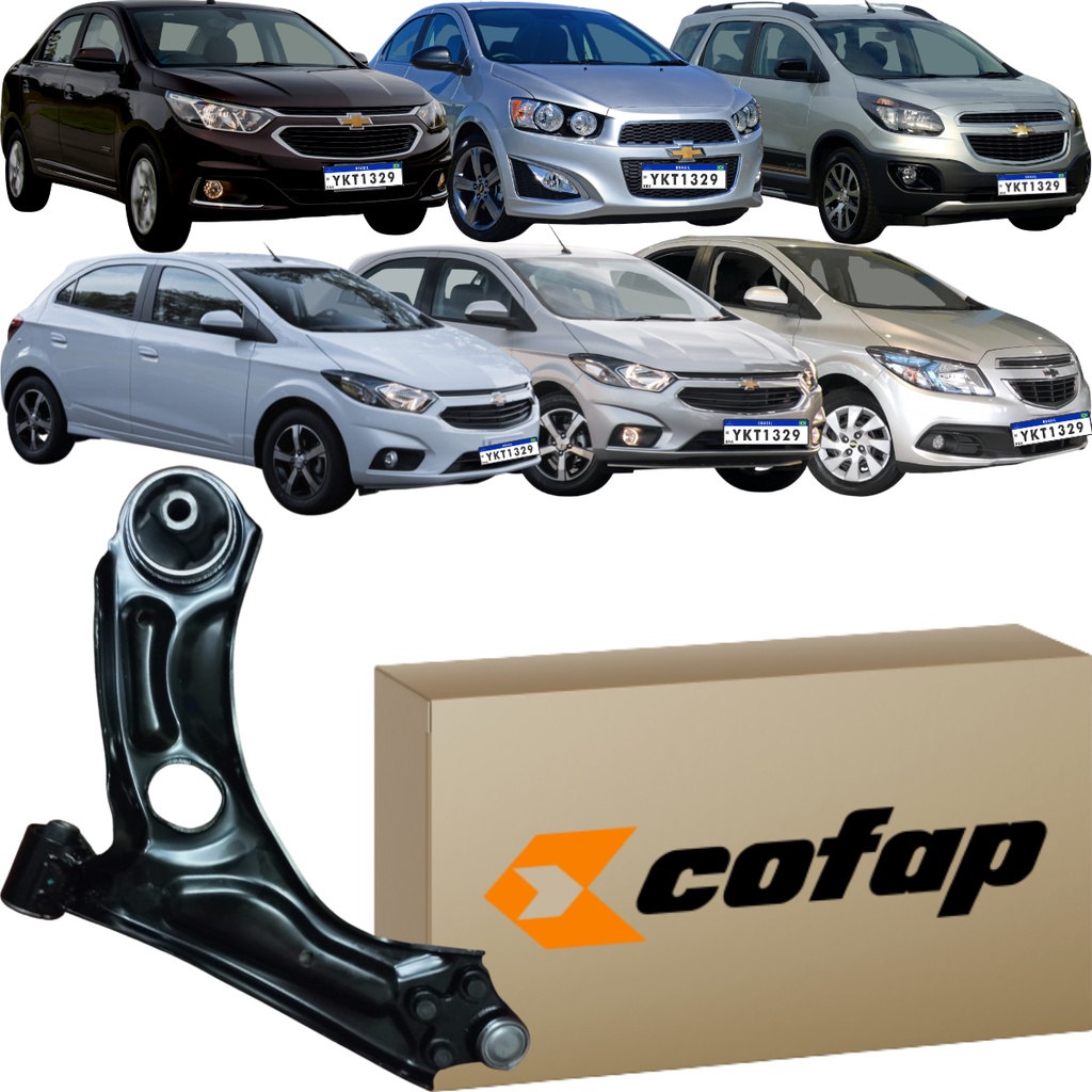Bandeja Balança Dianteira Direita Cofap Prisma Cobalt Sonic Spin Onix Joy Plus 2012 a 2021.