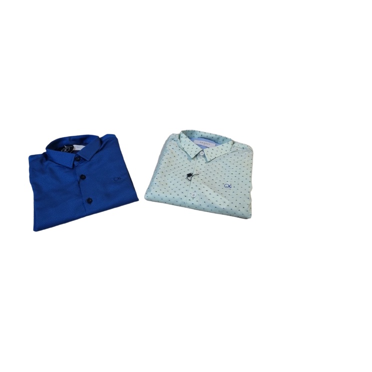 Camisa Masculina Juvenil Social M/L Ogochi Essencial Estampada